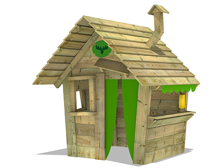 casita  de madera jardin