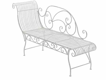 Banco Tumbona De Hierro Diseño Rústico