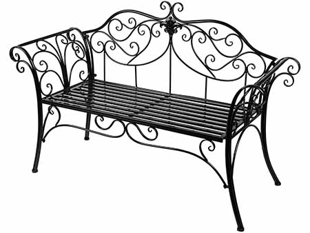 Banco de jardín de Hierro Forjado inoxidable